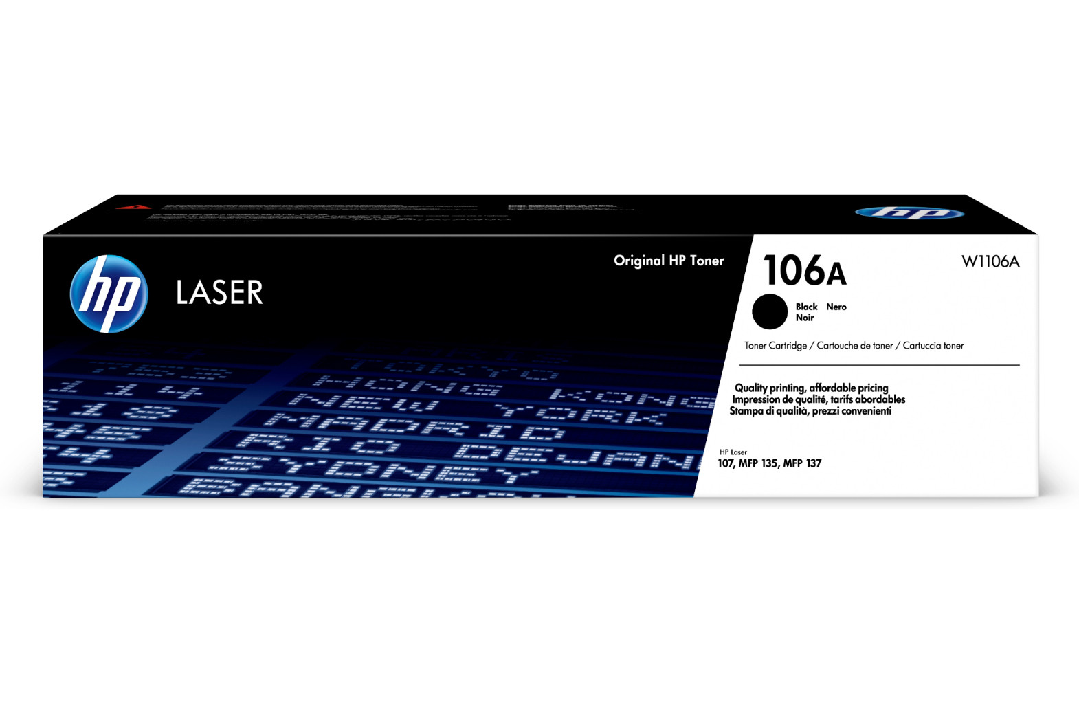HP 106A Black Original Laser Toner Cartridge 1000 Pages