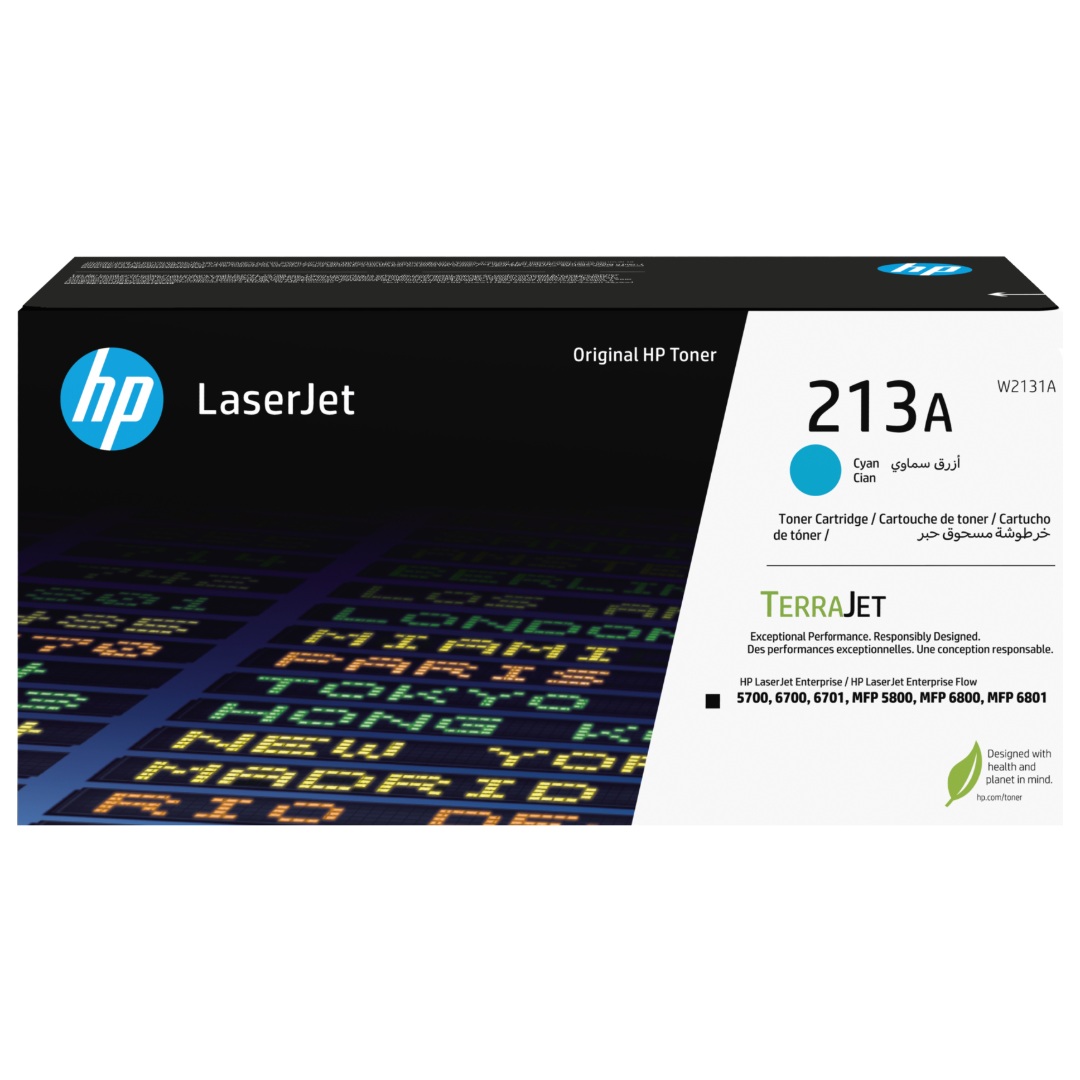HP 213A Cyan Original LaserJet Toner Cartridge 3000 pages
