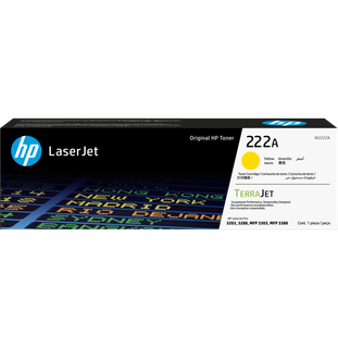 HP 222A Yellow Original LaserJ Toner 1200 Pages for CLJ Pro 3203dw CLJ Pro MFP 3303fdn 3303fdw 3M